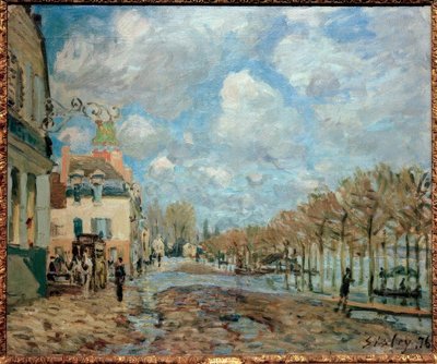 Flood in Port-Marly by Alfred Sisley